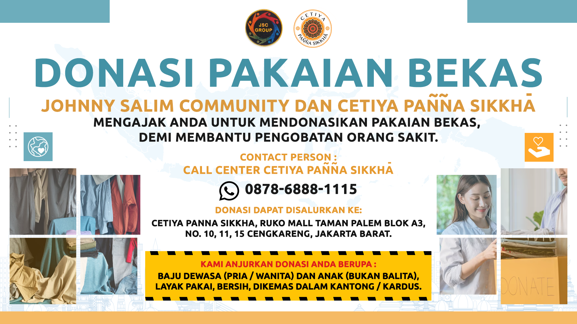 DONASI BAJU BEKAS JSC