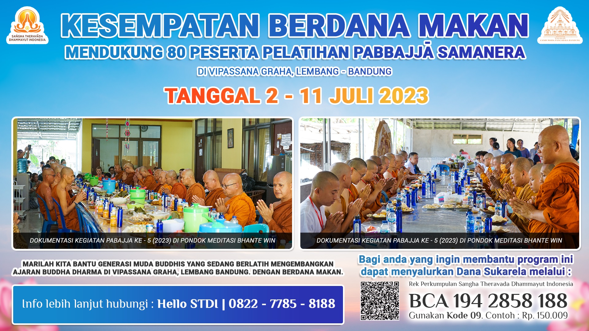 Dana Makan Pabajja Samanera STDI Ke-6