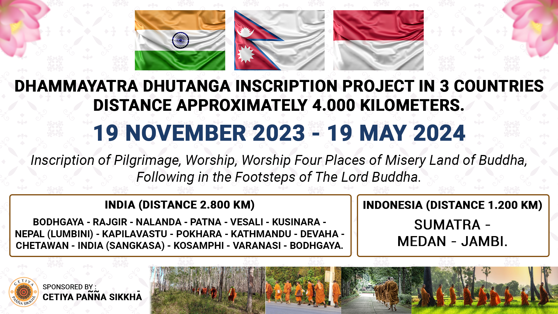SPONSOR BHIKKHU THUDONG DHUTANGA