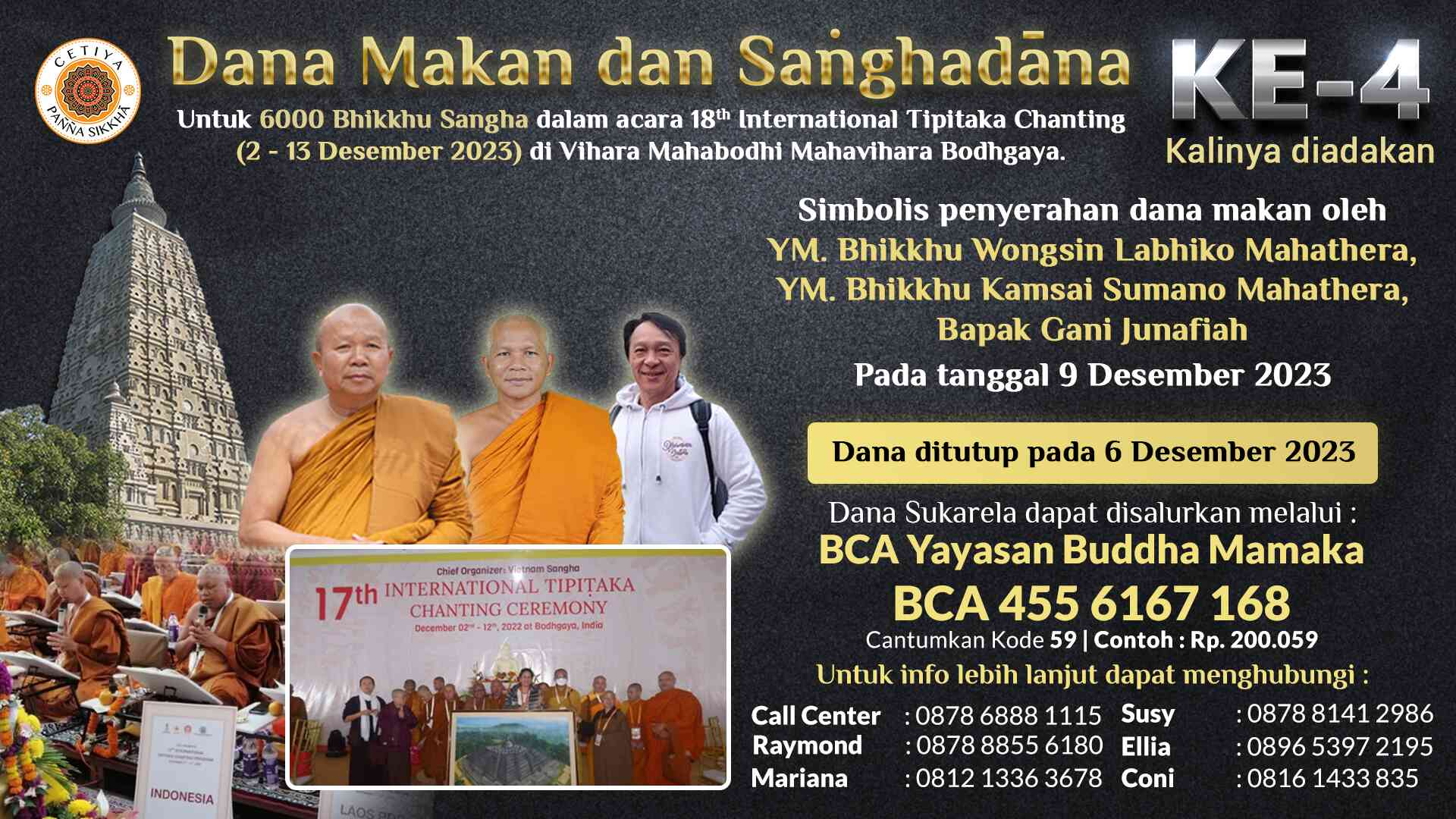 TIPITAKA CHANTING CPS TAHUN KE 4 2-12 DES 2023